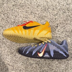 Nike Kids Two-Tone ZoomX Basketball Sneakers - Yellow & Purple